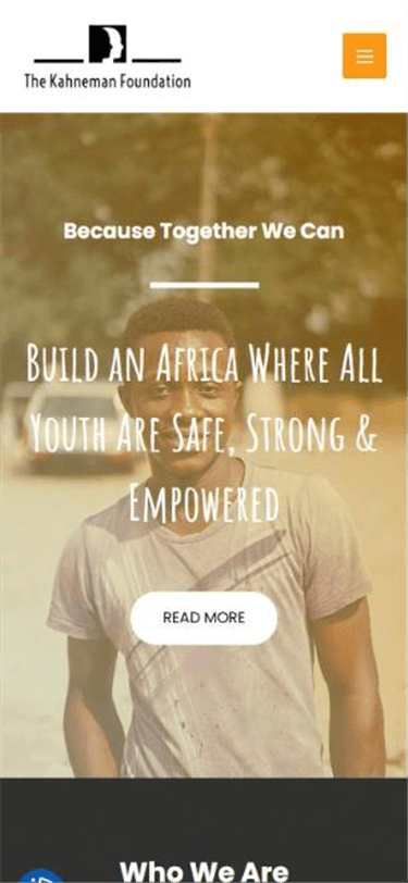 Kahneman Foundation Website — mobile preview