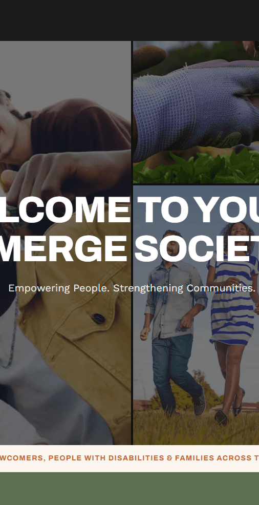 Youth Emerge Society — mobile preview